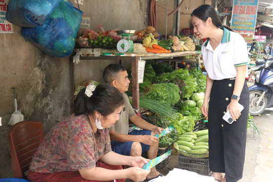 Mê Linh ra mắt mô hình “Chợ số 4.0 - tuyến phố văn minh thanh toán không dùng tiền mặt”