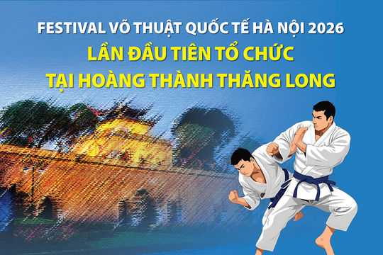 Hà Nội lần đầu tổ chức Festival Võ thuật quốc tế tại Hoàng thành Thăng Long
