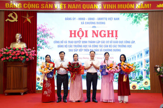 Xã Chương Dương còn 6 trường công lập sau sắp xếp