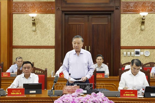 Thông báo Kết luận của Tổng Bí thư, Chủ tịch nước Tô Lâm tại Phiên họp Ban Chỉ đạo Trung ương thực hiện Nghị quyết 57