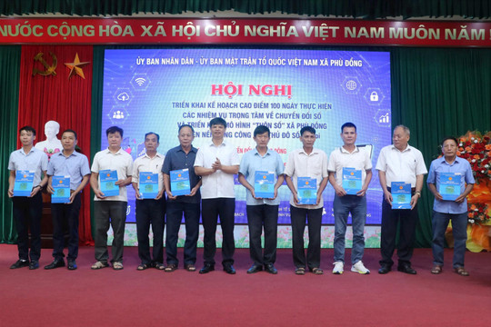 Xã Phù Đổng: Phát động 100 ngày cao điểm chuyển đổi số