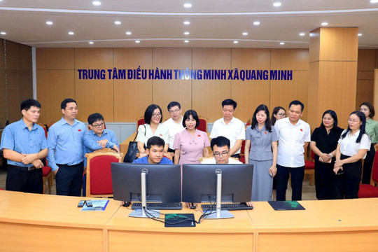 Xã Quang Minh: Chuyển đổi số gắn với vận hành chính quyền địa phương hai cấp