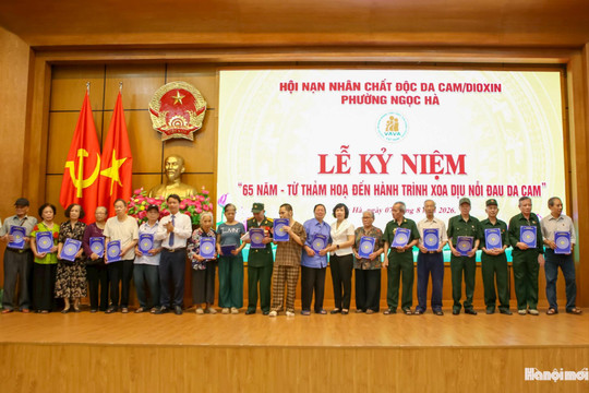 Phường Ngọc Hà: Phát huy truyền thống nhân ái vì nạn nhân chất độc da cam