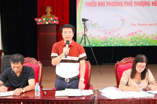 Phường Phú Thượng lấy ý kiến về dự án thành phần khu đô thị Nam Thăng Long