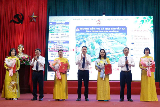 Xã Sóc Sơn công bố thành lập 12 cơ sở giáo dục mới sau sắp xếp