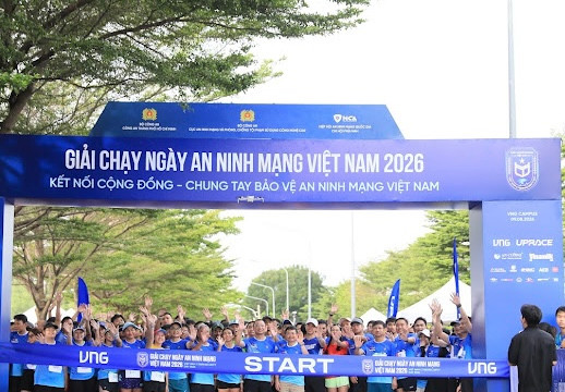 Gần 1.000 người tham gia giải chạy Ngày An ninh mạng Việt Nam 2026