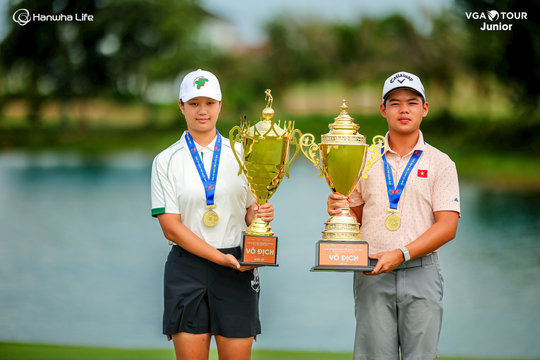 Nguyễn Trọng Hoàng, Park Ha Na đăng quang Giải vô địch Golf Trẻ Quốc gia 2026