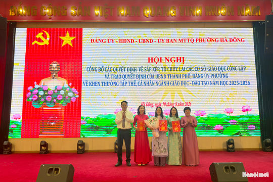 Hà Đông còn 21 trường công lập sau sắp xếp