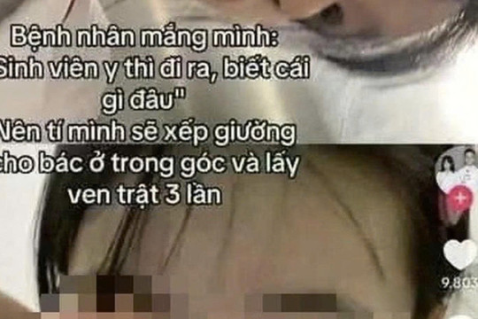 Trường Đại học Y Hà Nội kỷ luật sinh viên dọa “lấy trật ven” bệnh nhân