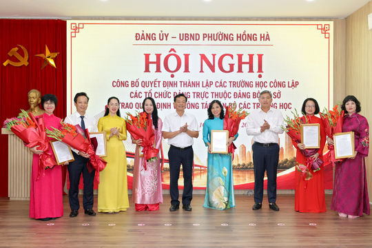 Phường Hồng Hà sắp xếp 17 trường công lập còn 7 trường