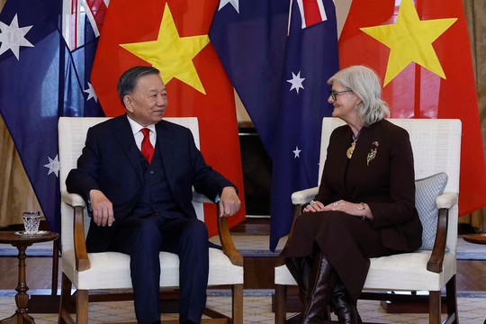 Tổng Bí thư, Chủ tịch nước Tô Lâm hội kiến Toàn quyền Australia