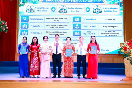 Phường Thanh Xuân sắp xếp, tổ chức lại hệ thống trường công lập