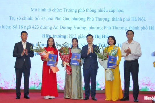 Phường Phú Thượng kiện toàn hệ thống cơ sở giáo dục công lập