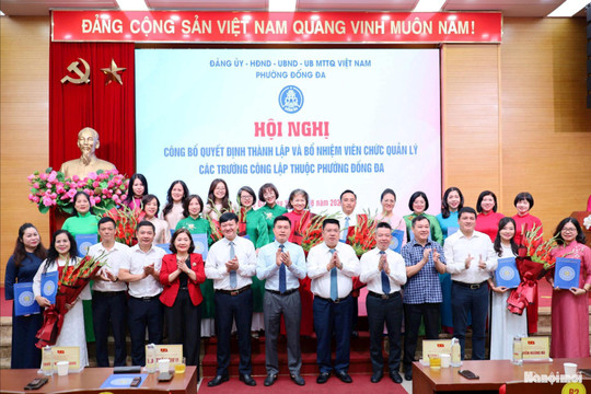Phường Đống Đa còn 6 trường công lập sau sắp xếp