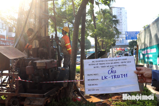 Khoan khảo sát địa chất phục vụ dự án cầu vượt nút giao Lê Trọng Tấn - Quốc lộ 6