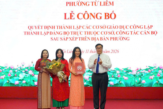 Phường Từ Liêm hoàn tất sắp xếp trường công lập, nâng tầm chất lượng giáo dục