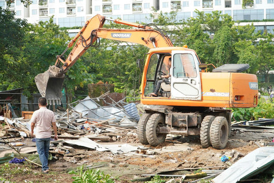 Phường Đại Mỗ cưỡng chế thu hồi đất để thực hiện dự án nhà ở xã hội Tố Hữu