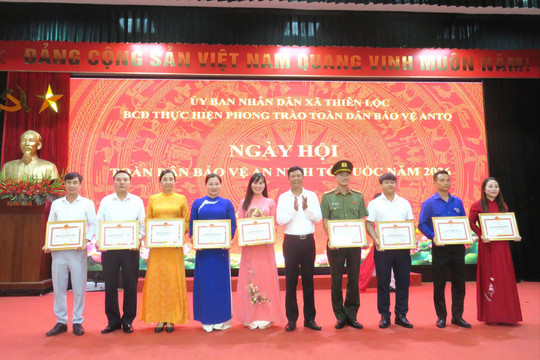 Xã Thiên Lộc: Phát triển phong trào toàn dân bảo vệ an ninh Tổ quốc