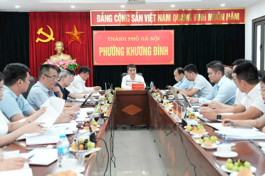 Phó Chủ tịch UBND TP Hà Nội Nguyễn Xuân Lưu: Khương Đình kiện toàn tổ chức, nâng cao chất lượng cán bộ