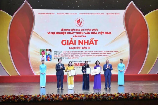 Giải Báo chí toàn quốc “Vì sự nghiệp phát triển văn hóa Việt Nam” lần thứ Tư: Không xét tác phẩm do AI tạo hoàn toàn