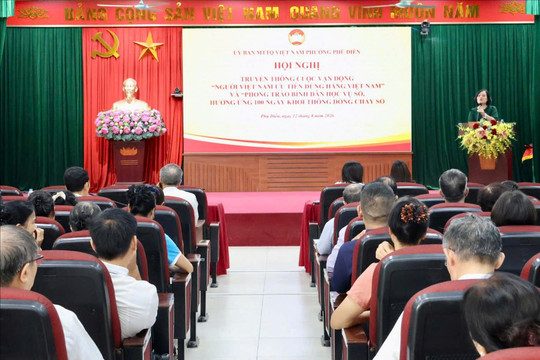 Phường Phú Diễn lan tỏa tinh thần dùng hàng Việt, nâng cao kỹ năng số