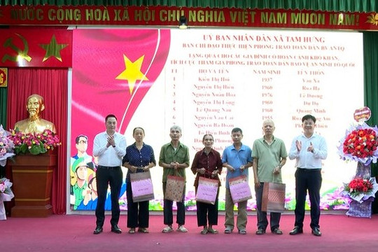 Xã Tam Hưng khẳng định khối đại đoàn kết toàn dân trong bảo vệ an ninh Tổ quốc