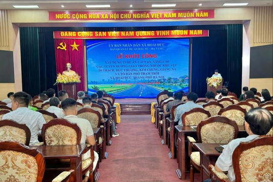 Xã Hoài Đức khởi công 13 dự án cải tạo, nâng cấp đường giao thông