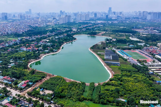 Hồ điều hòa Thụy Phương 2 góp phần giảm áp lực ngập úng phía Tây Bắc Thủ đô