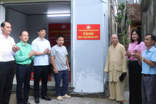Nhà “Đại đoàn kết” bồi đắp nghĩa tình cộng đồng