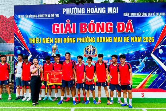 Phường Hoàng Mai: sôi nổi phong trào thể thao hè, tạo sân chơi an toàn cho trẻ