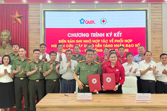 Hội Chữ thập đỏ Việt Nam và GTEL hợp tác xây dựng Nền tảng Nhân đạo số quốc gia