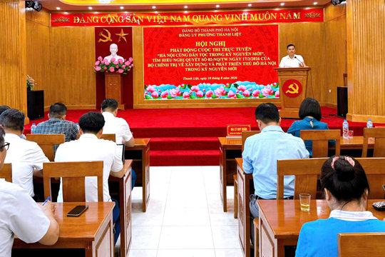 Thanh Liệt phát động Cuộc thi trực tuyến “Thủ đô Hà Nội trong kỷ nguyên mới”