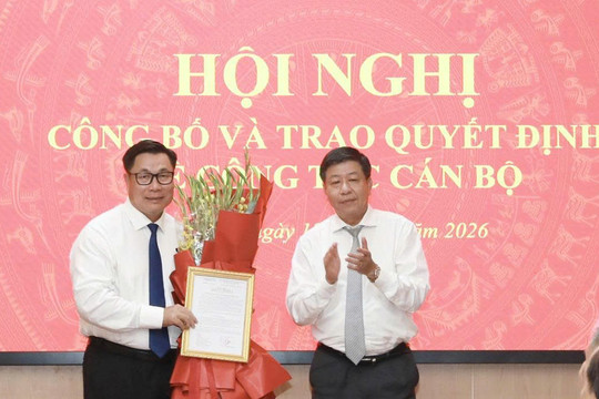 Đồng chí Nguyễn Quang Hiếu giữ chức Giám đốc Sở Nội vụ thành phố Hà Nội