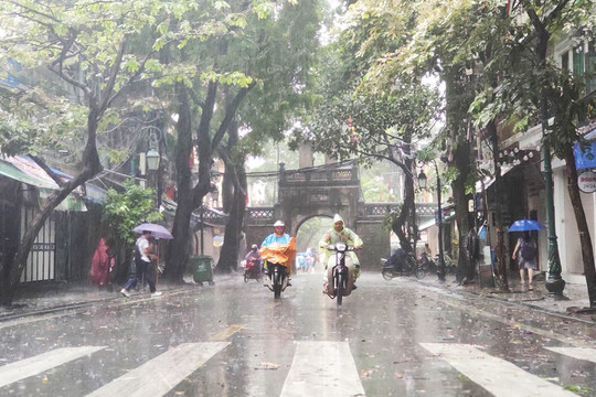 Bắc Bộ mưa dông diện rộng
