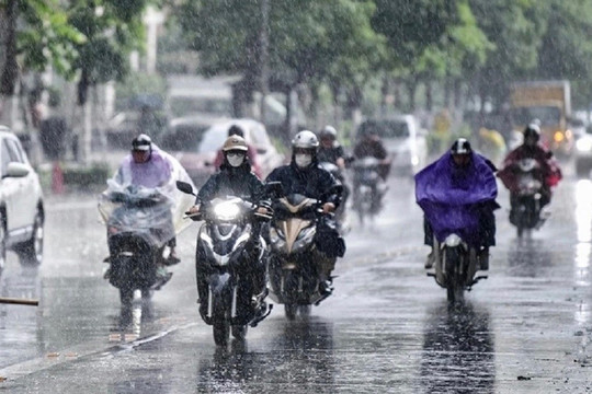 Bắc Bộ mưa to, cục bộ có nơi mưa rất to