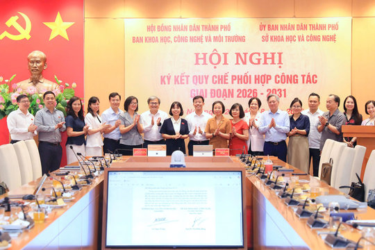 Ban Khoa học, Công nghệ và Môi trường HĐND TP Hà Nội ký quy chế phối hợp về chuyển đổi số