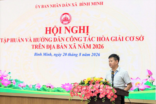 Bình Minh nâng cao nghiệp vụ, kiện toàn tổ hòa giải ở cơ sở