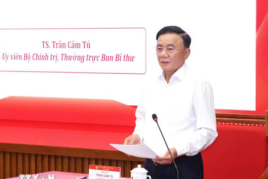 Thường trực Ban Bí thư Trần Cẩm Tú nêu 3 đột phá trong xây dựng Đảng thời kỳ mới