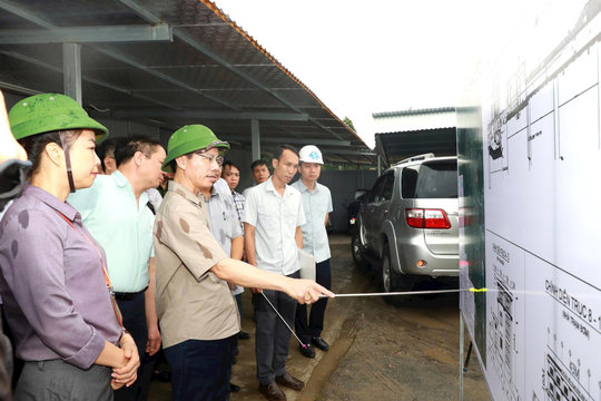 Phó Chủ tịch UBND thành phố Hà Nội Bùi Duy Cường đôn đốc tiến độ dự án Cụm công trình đầu mối Liên Mạc