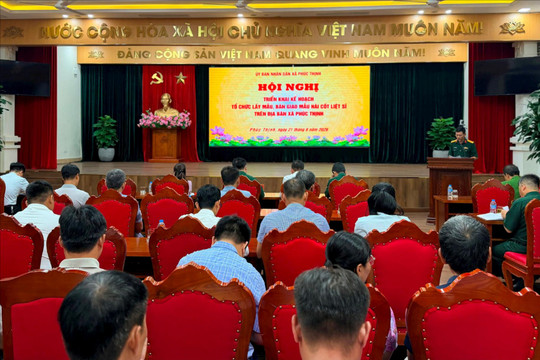 Xã Phúc Thịnh triển khai lấy mẫu hài cốt liệt sĩ chưa xác định được thông tin