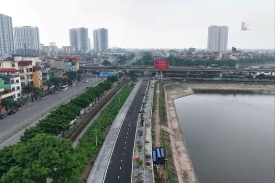 Phường Hoàng Liệt phân luồng đoạn kết nối đường Nguyễn Hữu Thọ và phố Hoàng Liệt