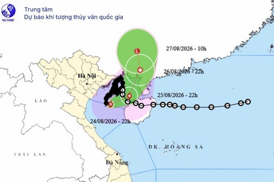 Bão số 4 sắp suy yếu thành áp thấp nhiệt đới
