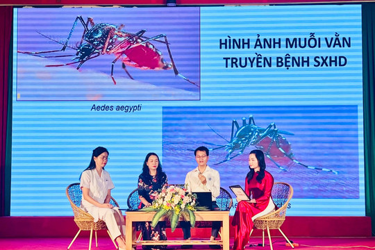 Xã Ô Diên tăng cường phòng, chống sốt xuất huyết qua livestream