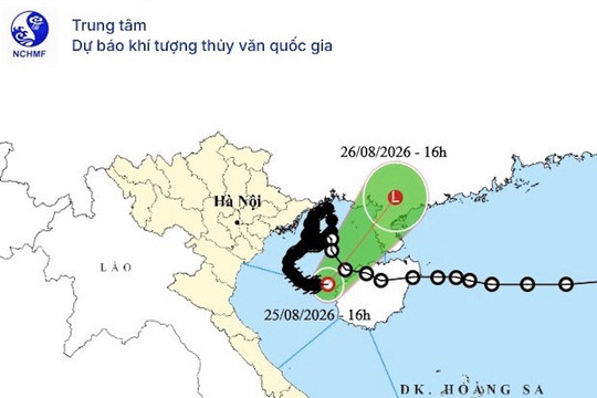 Bão số 4 suy yếu, Vịnh Bắc Bộ tiếp tục có gió mạnh, sóng lớn