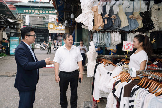 Phường Đại Mỗ lan tỏa mô hình “Chợ văn minh, thanh toán hiện đại”