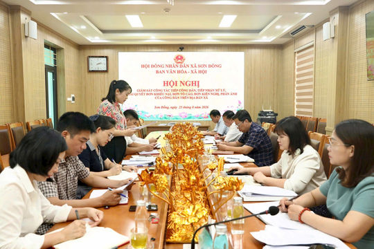 Xã Sơn Đồng giám sát công tác tiếp công dân, giải quyết khiếu nại, tố cáo