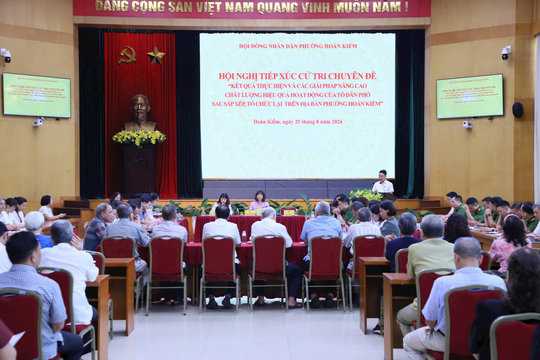 Phường Hoàn Kiếm: Phát huy vai trò tổ dân phố sau sắp xếp