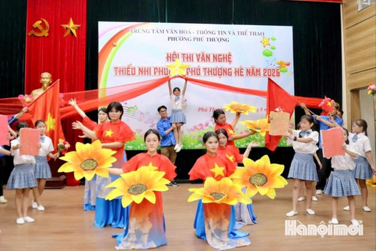 Mùa hè nhiều trải nghiệm của thiếu nhi Phú Thượng