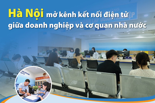 Hà Nội mở kênh kết nối điện tử giữa doanh nghiệp và cơ quan nhà nước