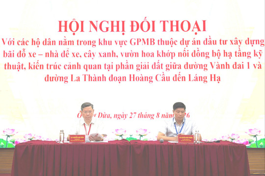 Đối thoại thẳng thắn trong giải phóng mặt bằng Dự án bãi đỗ xe tại Vành đai 1